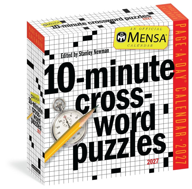 Mensa(r) 10-Minute Crossword Puzzles Page-A-Day(r) Calendar 2027