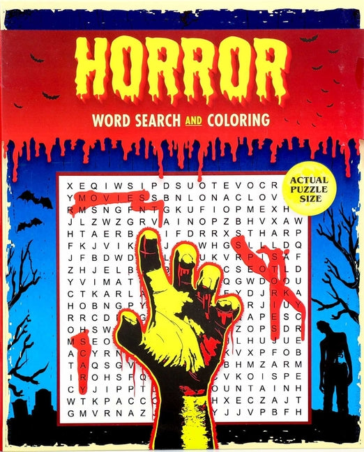 Horror Word Search and Coloring