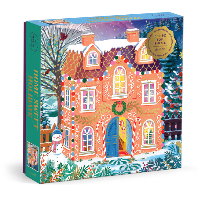 Home Sweet Holidays 500 Piece Foil Puzzle